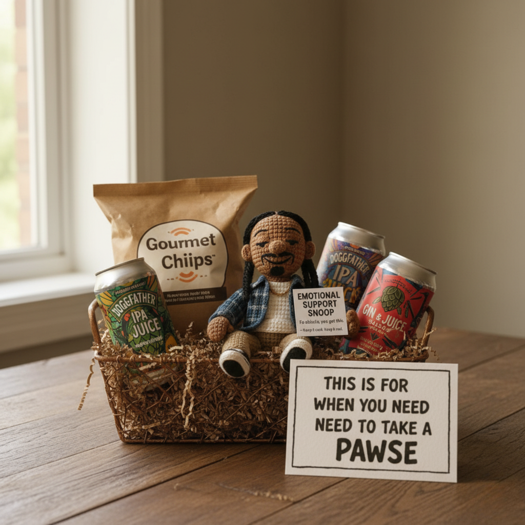 Emotional Support Snoop Dogg Crochet Doll