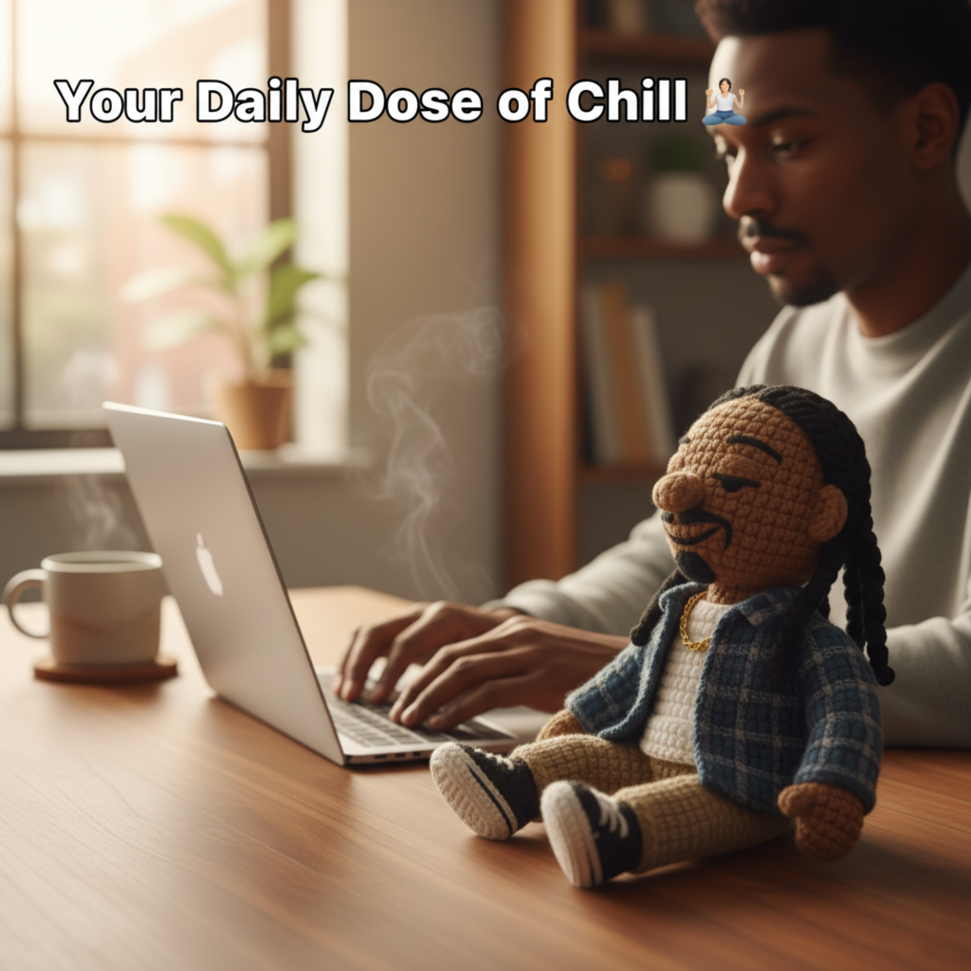 Emotional Support Snoop Dogg Crochet Doll