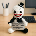 Emotional Support Art the Clown Crochet Doll