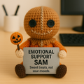 Emotional Support Sam Crochet Doll